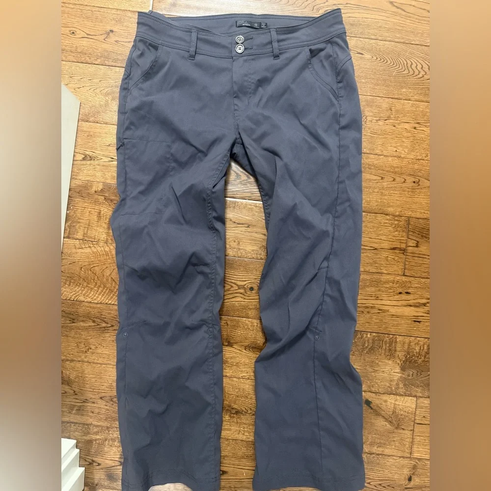 PrAna Grey Hiking Pant Size Womens 12 - Picture 1 of 4